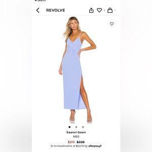 Saanvi Gown Revolve NBD NWOT